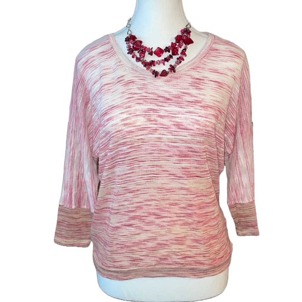 American Rag Marled Pink Lightweight Sweater